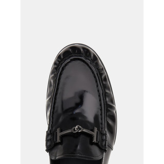 托德斯 TOD'S2024早春男士TIMELESS皮革乐福鞋平底鞋单鞋男鞋 黑色 41