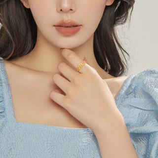 Chow Sang Sang 周生生 新年黄金戒指足金Love Decode爱情密语皇冠戒指 女款 90227R 3.1克 3.1克（含工费100元）