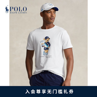 Polo Ralph Lauren 拉夫劳伦 男装 24春澳大利亚网球公开赛Polo Bear棉T恤RL17829 100-陶瓷白 S