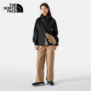 北面（The North Face）单层冲锋衣女户外运动休闲外套防水防风透汽24春季8BAB JK3/黑色 M/160