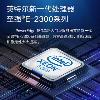 DELL 戴尔 PowerEdge R350/R360 R350 至强E-2378G 八核心 32G内存/2*2TB企业级硬盘/三年服务