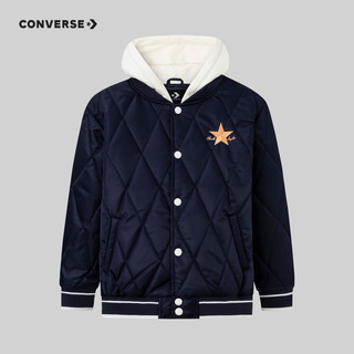 匡威Converse匡威童装男女童保暖短款棉服儿童 藏青蓝 110(5)