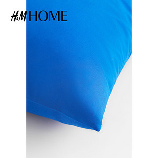 H&M HOME床上用品枕套家用纯色单人枕棉质柔软舒适枕套0824403 亮蓝色 尺码00