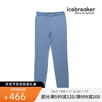 破冰者 icebreaker美利奴羊毛儿童260 Tech长袖半拉链保暖打底衫滑雪内衣104499 104500-885浅蓝色-裤子 6