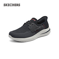 斯凯奇（Skechers）男子休闲一脚蹬210606 巧克力色/黑色/CHBK 44