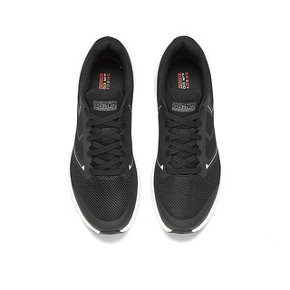 斯凯奇（Skechers）男子软弹减震跑鞋跑步鞋简约舒适休闲运动鞋网面鞋220082 黑色/白色/BKW 43.5