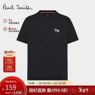 Paul Smith 保罗史密斯（paul smith）男士PS休闲款圆领T恤 黑色 M
