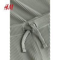 H&M2024春季童装女婴立领泳衣抽绳泳裤UPF 50游泳套装1119828 鼠尾草绿 66/48