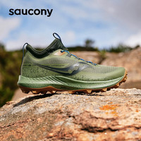 Saucony索康尼游隼13冬季男鞋户外防滑越野跑鞋训练运动鞋子 绿黑30【ST高帮】 42.5