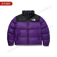 北面（The North Face）/服装系列1996系列Eco Nuptse Jacket Logo刺绣可收纳连帽棉服 紫色 XS