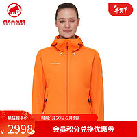 猛犸象（MAMMUT）Ultimate VII女士户外防风软壳外套夹克 深橙色 M