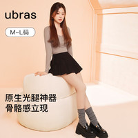 ubras光腿神器双层连裤袜子打底裤袜丝袜女 2800D（踩脚款）-自然肤 L