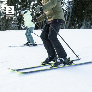 迪卡侬雪鞋双板雪鞋成人男女入门滑雪鞋SKI BOOT500 OVWK 男士黑色双板雪鞋_23年新 25_25.5厘米