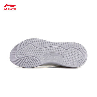 LI-NING 李宁 易适丨跑步鞋女鞋休闲跑鞋反光品牌LOGO字母运动鞋ARST072 云雾白（072）-6 38
