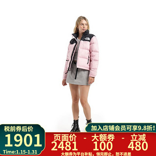 the North FaceTNF北面美版1996 Nuptse女羽绒服DWR700蓬鹅绒 6R0-粉色 XS