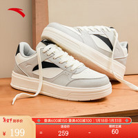 安踏 ANTA板鞋2024冬季男运动鞋子小白鞋潮流百搭经典板鞋 芯片灰/象牙白/基础黑-2 42码