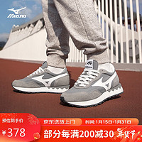 Mizuno 美津浓 男女经典复古鞋 层次拼接 休闲运动鞋 LG 70S 42码 11/暗淡灰/白
