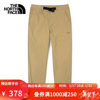 The North Face北面速干裤男运动户外吸湿透5JWZ LK5/卡其色 L/175/84A(拍小一码)