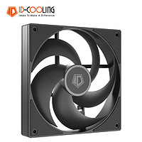 ID-COOLING 14cm机箱风扇 4pin接口 PWM温控散热 适用280水冷电脑CPU散热器改装 黑色无光 AS-140-K