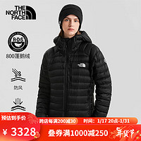 The North Face北面SUMMIT巅峰800蓬羽绒服女户外防风保暖鹅绒22秋季7UTZ JK3/黑色 M/165(美版偏大，拍小一码)