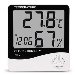 ShouMi 收米 高精度大屏幕 室内电子温湿度计 家用温度计 湿度计有闹钟