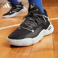 adidas 阿迪达斯 官方哈登Stepback 3男女签名版中帮实战篮球运动鞋 黑/白