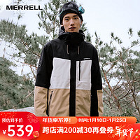 迈乐（Merrell）迈乐男户外冲锋衣三合一保暖御寒可拆卸2件套防风徒步登山外套 黑MC2249020-BK02 2XL