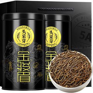 乐品乐茶 头采芽金骏眉红茶茶叶正宗武夷山特级蜜香型礼盒装250g