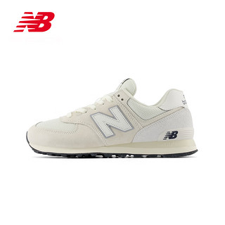 NEW BALANCE 【CNY系列】运动鞋男鞋女鞋24冬季复古休闲鞋574系列 白色/米白色/灰白色 U574LS2 41.5 (脚长26cm)