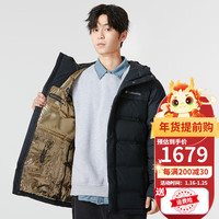 哥伦比亚(Columbia)羽绒服男士秋冬季户外奥米防水金点热能保暖外套WE8972 WE8972010 L
