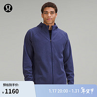 lululemon丨GridLiner 男士抓绒拉链连帽衫 LM3CZ4S 杂色夜海色 XXL