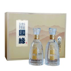 今世缘 淡雅国缘 42度 500ml 2瓶 礼盒装