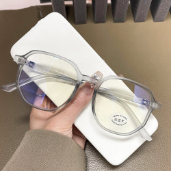 无底视界tr90磨砂灰眼镜161防蓝光镜片