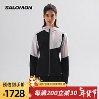 萨洛蒙（Salomon）女款 户外运动轻量防风舒适外套夹克 BONATTI TRAIL JKT 黑色 C18876 XS