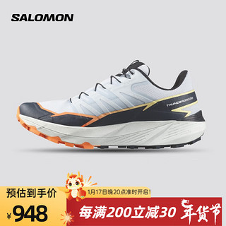 salomon 萨洛蒙 男款 户外运动休闲轻量透气稳定抓地防护越野跑鞋 THUNDERCROSS 蓝灰色 472952 UK6.5(40)