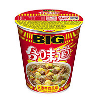 NISSIN 日清食品 日清方便面 BIG合味道 五香牛肉风味110g*1杯装桶装泡面