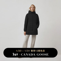 CANADA GOOSE 6期免息:加拿大鹅(Canada Goose) Camp 女士羽绒连帽夹克外套大鹅羽绒服 5085L 61 黑色 XS