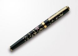 PLATINUM 日本白金 金箔莳绘 18K金尖钢笔 PTL-20000H