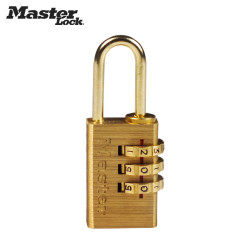Master Lock 玛斯特 MasterLock玛斯特黄铜密码锁挂锁小号旅行箱包锁抽屉锁柜锁具620D