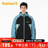 Timberland 男装户外休闲宽松轻薄撞色拼接连帽防风夹克外套A2BV4 BM9 L(80~88KG)