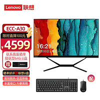 联想(Lenovo) 商用台式一体机办公电脑ECC-A30 I5 10400 8G  512G WIFI   集显 23.8英寸