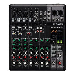 雅马哈（YAMAHA)模拟调音台MG10X 多路调音台舞台会议MG10X 高品质带效果器调音台 雅马哈模拟调音台MG10X