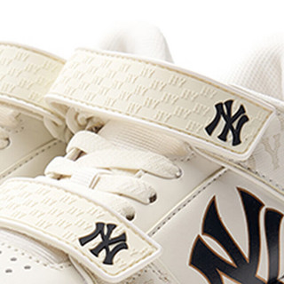 MLB儿童复古老花运动休闲小学长鞋7ASXCM33N-50WHS-210 米白色 210mm 内长