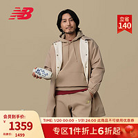 NEW BALANCE 【CNY系列】运动外套男款24冬季双面穿中长款夹克风衣 SOT AMJ41350 XL