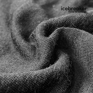 破冰者 icebreaker 美利奴羊毛儿童200Oasis长袖圆领户外运动打底衫滑雪内衣104501 104503-001黑色-裤子 14