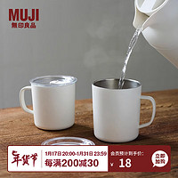 MUJI 無印良品 无印良品（MUJI）共聚酯 马克杯用杯盖 防尘 MD3CCC3S 透明 直径96mm
