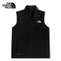 The North Face北面软壳马甲男户外防风休闲背心24春上新83U2 黑色/JK3 XL