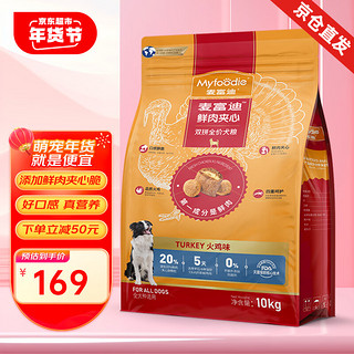 Myfoodie 麦富迪 通用火鸡肉夹心双拼成犬幼犬全价犬粮火鸡鲜肉夹心全犬粮20斤装