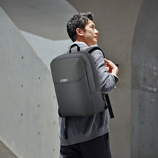 90分极简双肩包16英寸大容量电脑包都市通勤笔记本背包男女商务书包