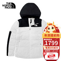 The North Face北面羽绒服男秋冬户外防风防泼水550蓬鹅绒宽松羽绒夹克外套 FN4/白色 L